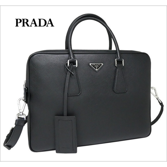Prada Briefcase Saffiano Black - Picture 3 of 4